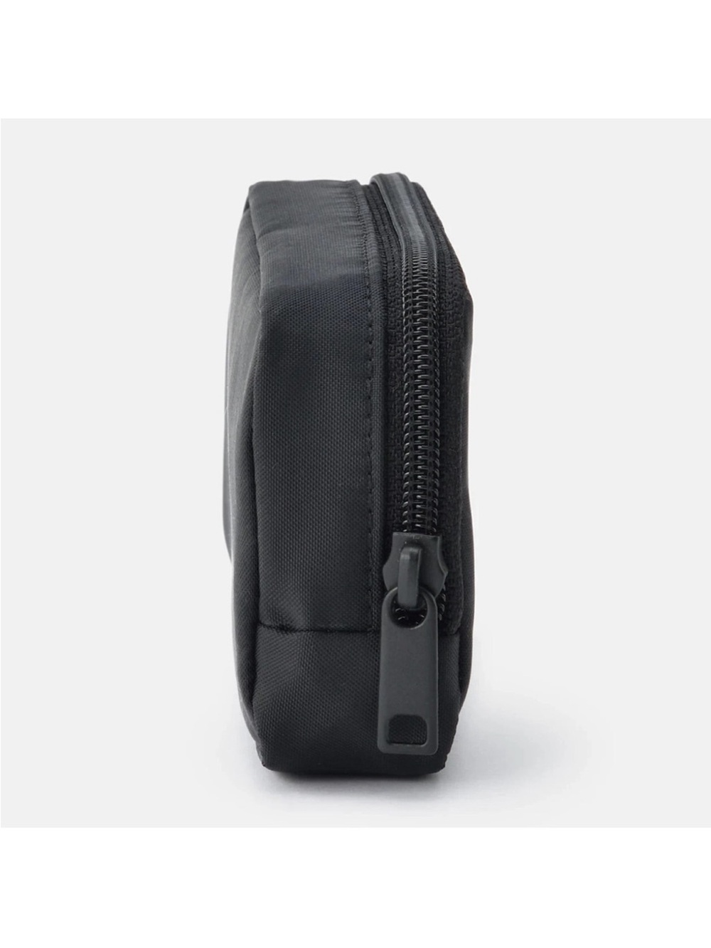 MUJI Nylon Compact Black Pouch Bag 9×14×3.5cm – Travel Organizer New with Tag - Picture 3 of 6